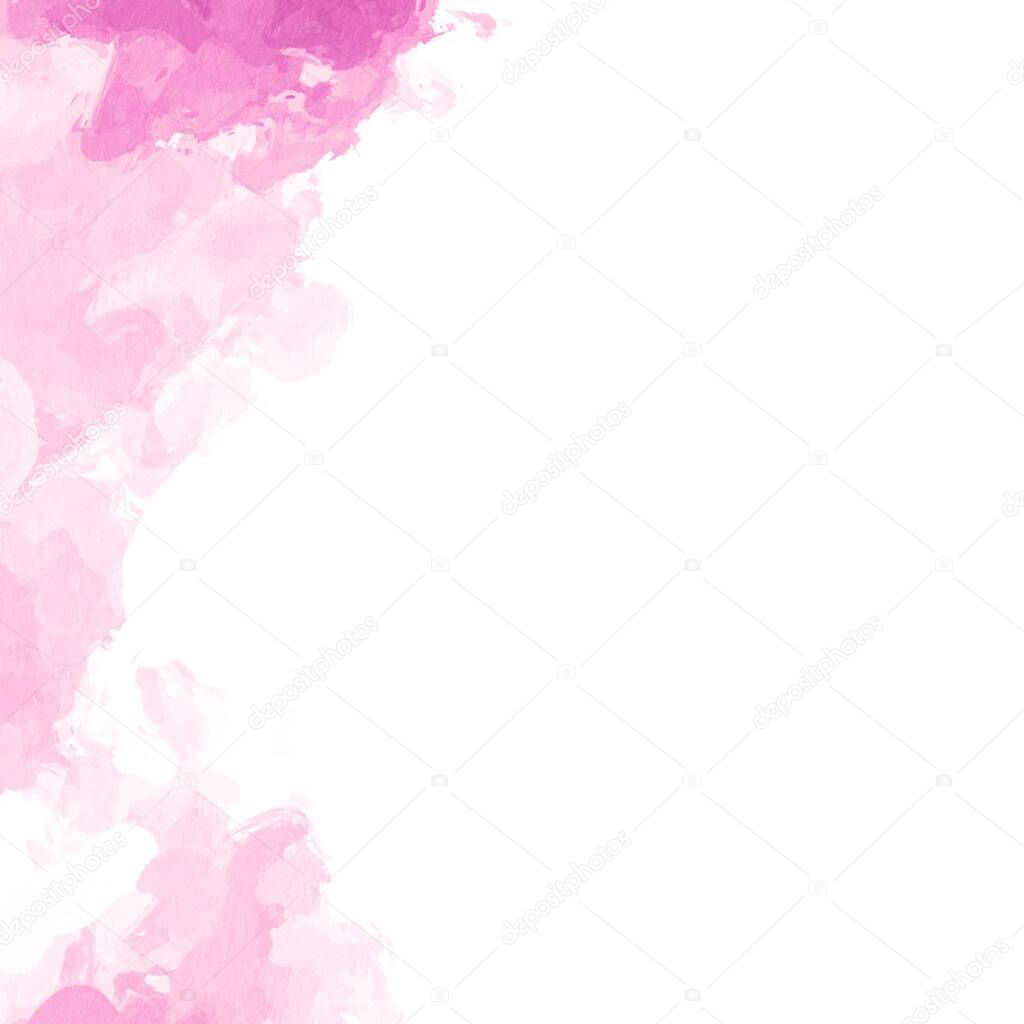 Abstract textured pink and purple stained background