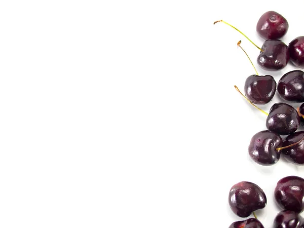 Isolated Cherries White Background — Stock Photo, Image
