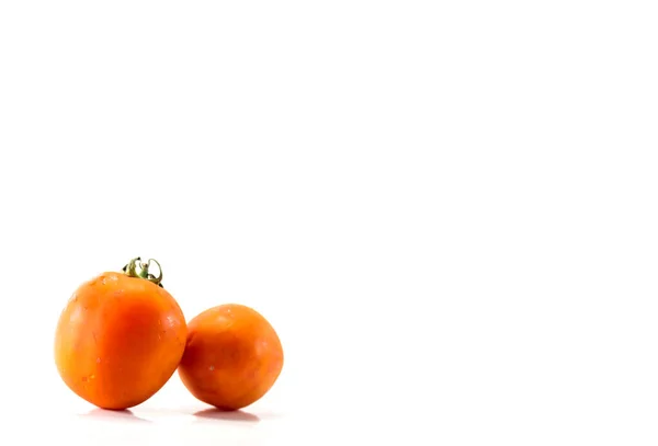 Tomates Amarillos Tailandeses Aislados Sobre Fondo Blanco — Foto de Stock