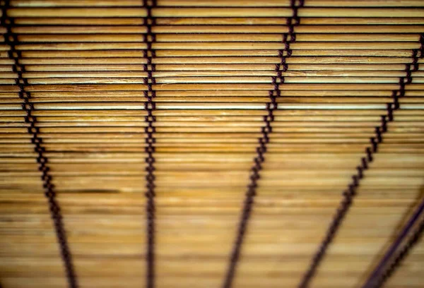 Estilo Asiático Cortina Bambu Textura Fundo — Fotografia de Stock