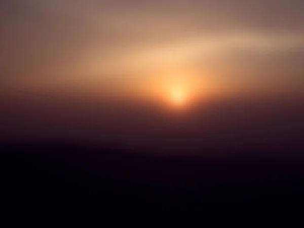 Resumen Borroso Atardecer Sobre Fondo Montaña — Foto de Stock