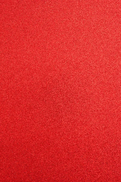 Textured Surface Red Paper Sparkles Defocused Abstract Holiday Shiny Background — Foto Stock