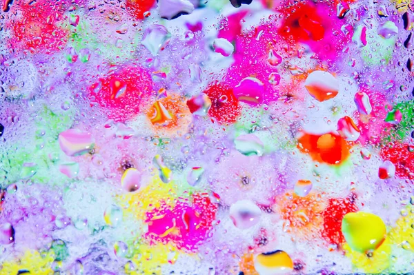 abstract colorful background, abstract colorful background with bubbles, water drops on a glass, colorful flower background with water drops, hd colorful abstract wallpaper