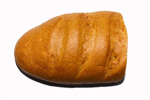 Bochenek Chleba Krojony Chleb Izolowany Białym Bochenek Chleba Izolowany Białym — Zdjęcie stockowe