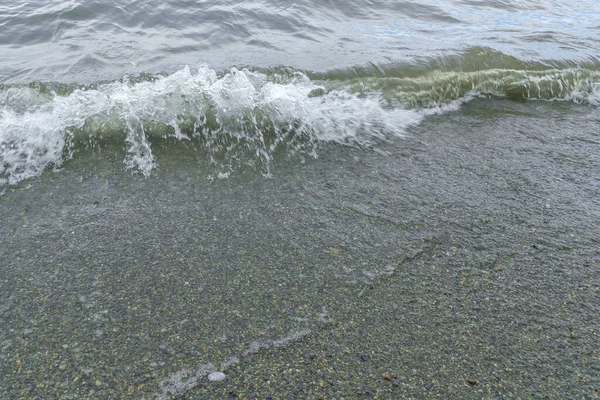 Kapky Vody Pláži Zblízka Písek Pláži — Stock fotografie