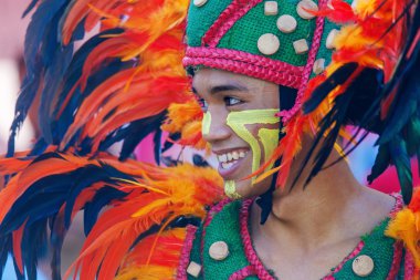 Ocak ayı 24th 2016. Iloilo, Filipinler. Dinagyang Festivali. Unid