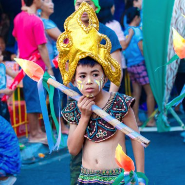 Ocak ayı 24th 2016. Iloilo, Filipinler. Dinagyang Festivali. Unid