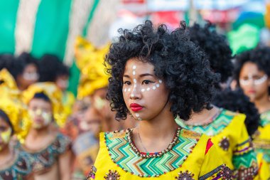 Ocak ayı 24th 2016. Iloilo, Filipinler. Dinagyang Festivali. Unid