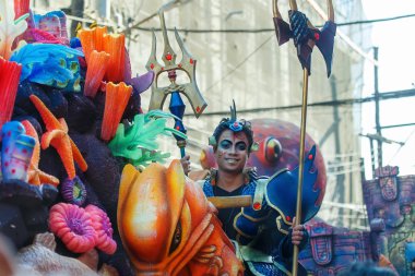 Ocak ayı 24th 2016. Iloilo, Filipinler. Dinagyang Festivali. Unid