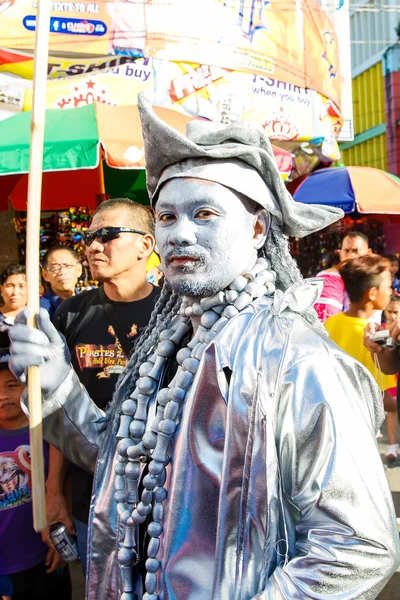 17 gennaio 2016. Kalibo, Filippine. Festival Ati-Atihan. Uni — Foto Stock