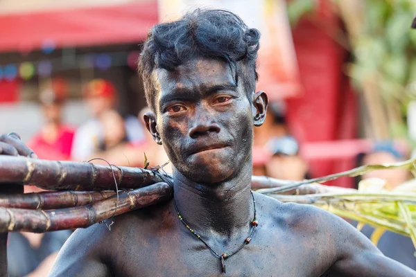 17 gennaio 2016. Kalibo, Filippine. Festival Ati-Atihan. Uni — Foto Stock