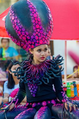 Ocak ayı 24th 2016. Iloilo, Filipinler. Dinagyang Festivali. Unid