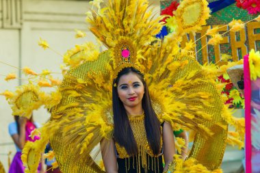 Ocak ayı 24th 2016. Iloilo, Filipinler. Dinagyang Festivali. Unid
