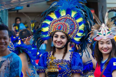 Ocak ayı 24th 2016. Iloilo, Filipinler. Dinagyang Festivali. Unid