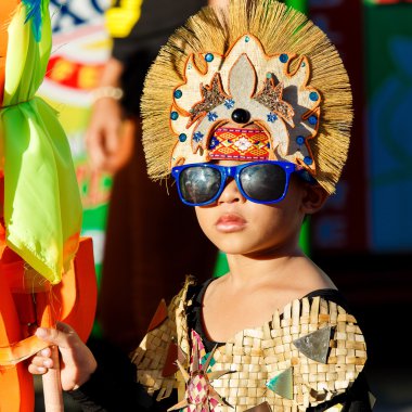 Ocak ayı 24th 2016. Iloilo, Filipinler. Dinagyang Festivali. Unid