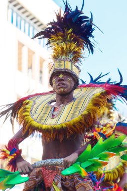 Ocak ayı 24th 2016. Iloilo, Filipinler. Dinagyang Festivali. Unid
