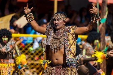 Ocak ayı 24th 2016. Iloilo, Filipinler. Dinagyang Festivali. Unid