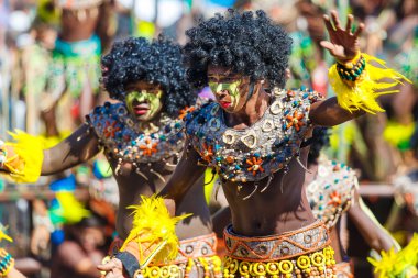 Ocak ayı 24th 2016. Iloilo, Filipinler. Dinagyang Festivali. Unid