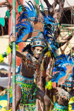 Ocak ayı 24th 2016. Iloilo, Filipinler. Dinagyang Festivali. Unid