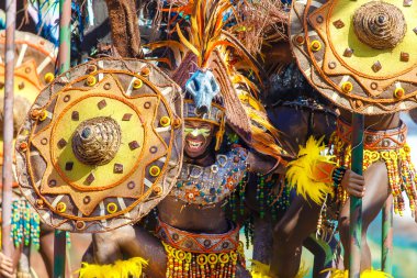 Ocak ayı 24th 2016. Iloilo, Filipinler. Dinagyang Festivali. Unid