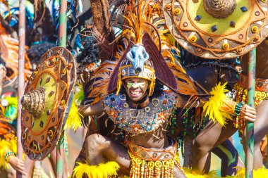 Ocak ayı 24th 2016. Iloilo, Filipinler. Dinagyang Festivali. Unid