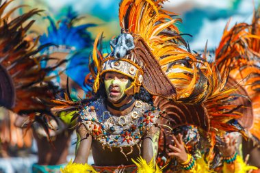 Ocak ayı 24th 2016. Iloilo, Filipinler. Dinagyang Festivali. Unid