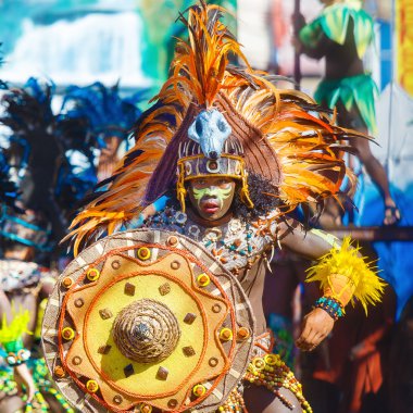 Ocak ayı 24th 2016. Iloilo, Filipinler. Dinagyang Festivali. Unid