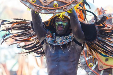 Ocak ayı 24th 2016. Iloilo, Filipinler. Dinagyang Festivali. Unid