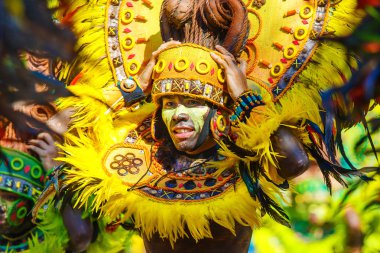 Ocak ayı 24th 2016. Iloilo, Filipinler. Dinagyang Festivali. Unid