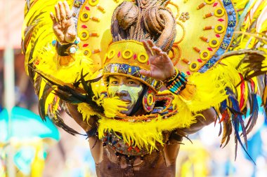 Ocak ayı 24th 2016. Iloilo, Filipinler. Dinagyang Festivali. Unid