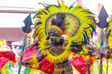 Ocak ayı 24th 2016. Iloilo, Filipinler. Dinagyang Festivali. Unid
