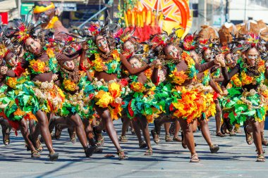 Ocak ayı 24th 2016. Iloilo, Filipinler. Dinagyang Festivali. Unid
