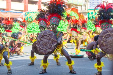 Ocak ayı 24th 2016. Iloilo, Filipinler. Dinagyang Festivali. Unid