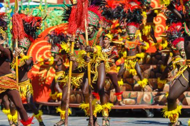 Ocak ayı 24th 2016. Iloilo, Filipinler. Dinagyang Festivali. Unid