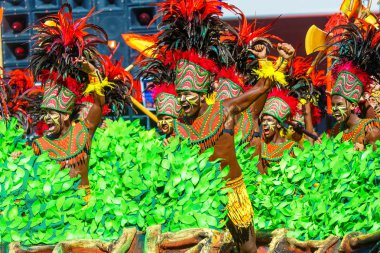 Ocak ayı 24th 2016. Iloilo, Filipinler. Dinagyang Festivali. Unid