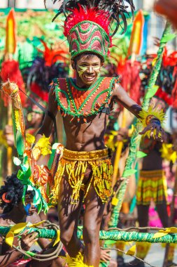 Ocak ayı 24th 2016. Iloilo, Filipinler. Dinagyang Festivali. Unid