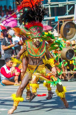 Ocak ayı 24th 2016. Iloilo, Filipinler. Dinagyang Festivali. Unid