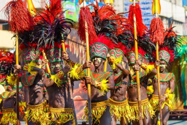 Ocak ayı 24th 2016. Iloilo, Filipinler. Dinagyang Festivali. Unid