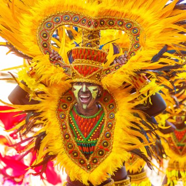 Ocak ayı 24th 2016. Iloilo, Filipinler. Dinagyang Festivali. Unid