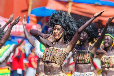 Ocak ayı 24th 2016. Iloilo, Filipinler. Dinagyang Festivali. Unid