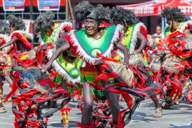 Ocak ayı 24th 2016. Iloilo, Filipinler. Dinagyang Festivali. Unid