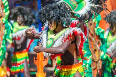 Ocak ayı 24th 2016. Iloilo, Filipinler. Dinagyang Festivali. Unid