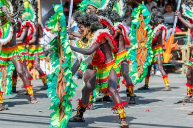 Ocak ayı 24th 2016. Iloilo, Filipinler. Dinagyang Festivali. Unid