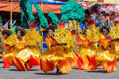 Ocak ayı 24th 2016. Iloilo, Filipinler. Dinagyang Festivali. Unid