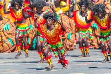 Ocak ayı 24th 2016. Iloilo, Filipinler. Dinagyang Festivali. Unid