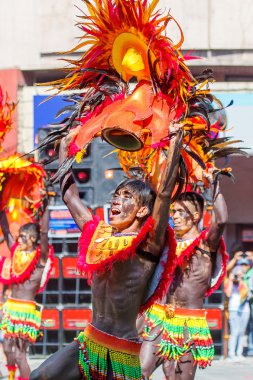 Ocak ayı 24th 2016. Iloilo, Filipinler. Dinagyang Festivali. Unid
