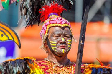 Ocak ayı 24th 2016. Iloilo, Filipinler. Dinagyang Festivali. Unid