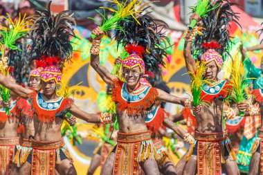 Ocak ayı 24th 2016. Iloilo, Filipinler. Dinagyang Festivali. Unid