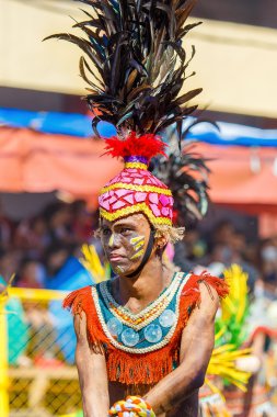 Ocak ayı 24th 2016. Iloilo, Filipinler. Dinagyang Festivali. Unid