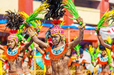 Ocak ayı 24th 2016. Iloilo, Filipinler. Dinagyang Festivali. Unid